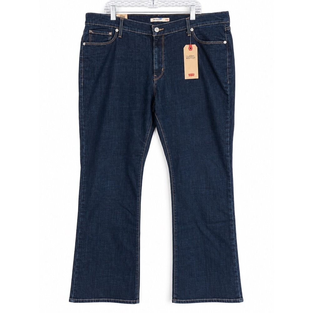 Levis 415 Classic Bootcut Jeans Womens 24W M Dark Wash Mid Rise Stretch Denim NW